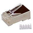 Konektor STP RJ45 (8p8c), Cat6, 50µm, skládaný, licna(lanko) - 100 ks