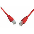 Solarix Patch kabel CAT5E SFTP PVC 5m červený snag-proof C5E-315RD-5MB