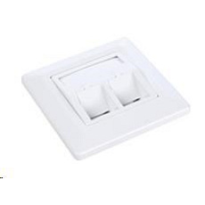 Solarix Zásuvka modulární pro 2 keystony pod omítku bílá SX9-2-0-WH