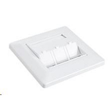 Solarix Zásuvka modulární pro 3 keystony pod omítku bílá SX9-3-0-WH