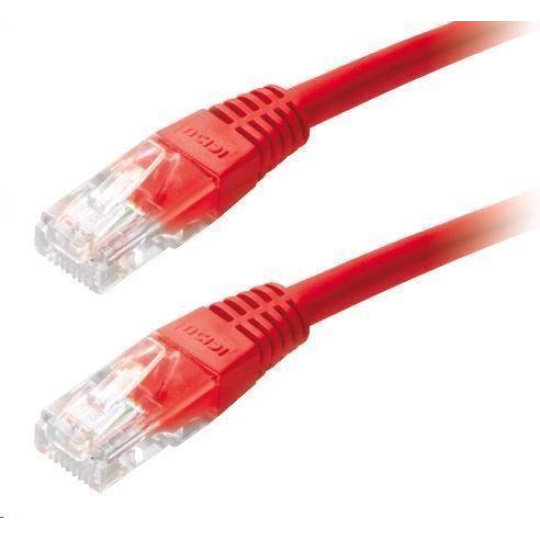 XtendLan patch kabel Cat5E, UTP - 5m, červený XtendLan patch kabel Cat5E, UTP - 5m, červený