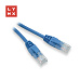 LYNX UTP patch kabel Cat5e, PVC, CCA, 0,1m, modrý (balení obsahuje 10ks)