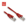 LYNX FTP patch kabel Cat5e PVC, CCA, 10m, červený