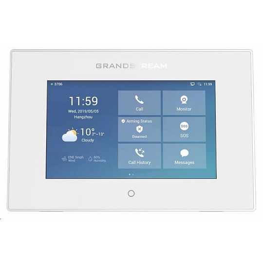 Grandstream GSC3570 SIP interkom a řídicí stanice, Wifi, Bluetooth, bílý