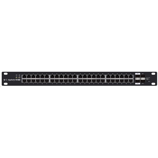 UBNT EdgeSwitch ES-48-500W [70Gbps, 500W, aktivní (802.3af/at) i pasivní (24V) PoE, 2xSFP, 2xSFP+, L2/L3]