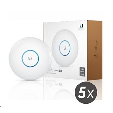 UBNT UniFi AP AC PRO 5-PACK (bez PoE!)  [vnitřní/venkovní AP, dual-band 2.4+5GHz (450+1300Mbps), MIMO, 802.11a/b/g/n/ac]
