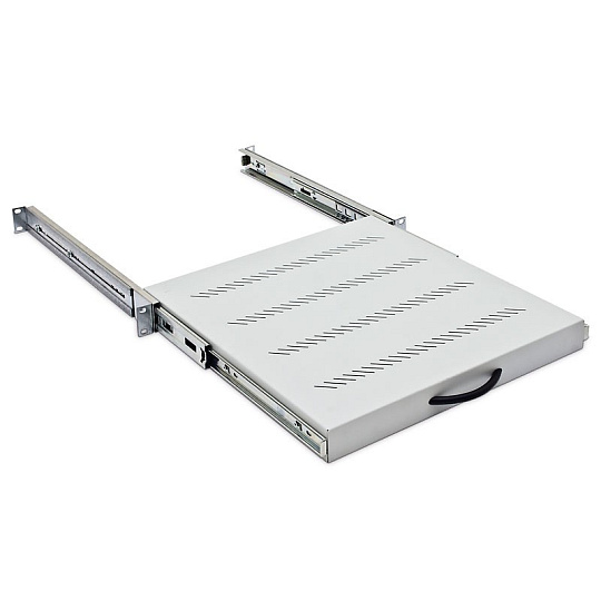 TRITON Police výsuvná 19", 1U/650mm plnovýsuv, nosnost 45kg, šedá