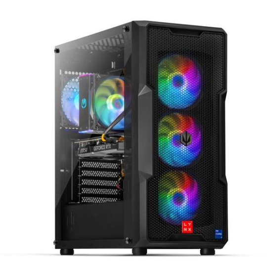 BAZAR - LYNX Challenger Ryzen 7 5700X 32GB 1T SSD NVMe RTX 4070 SUPER 12G W11 Home - opravený
