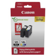 Canon Cartridge PG-585/CL-586 černá/barevná + Canon PAPÍR GP-501 4X6 50