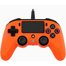 Nacon Wired Compact Controller - ovladač pro PlayStation 4 - oranžový