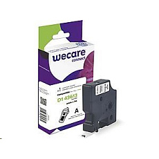 WECARE ARMOR páska pro DYMO S0720780, černá/bílá, 6mm x 7m