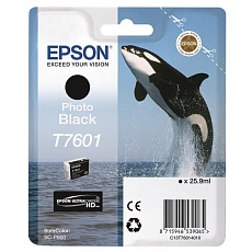 EPSON ink čer ULTRACHROME HD "Kosatka" - Photo Black - T7601 (25,9 ml)