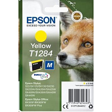EPSON ink bar Singlepack "Liška" Yellow T1284 DURABrite Ultra Ink (3,5 ml)