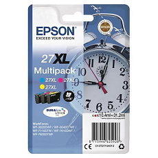 EPSON ink Multipack 3-colour "Budík" 27XL DURABrite Ultra Ink