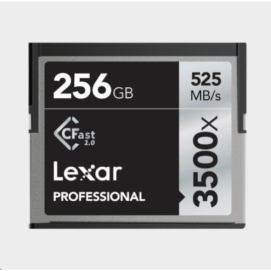 Lexar Pro 3500X Cfast (VPG-130) R525/W445 256GB Lexar Pro 3500X Cfast (VPG-130) R525/W445 256GB