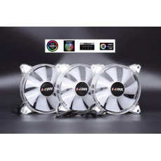 1stCOOL KIT AURA EVO CRYSTAL ARGB 3x Crystal White ventilátor + ARGB Nano řadič 1stCOOL KIT AURA EVO CRYSTAL ARGB 3x Crystal White ventilátor + ARGB Nano řadič