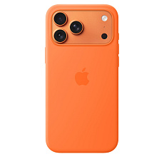 Apple iPhone 17 Pro Max Silicone Case with MagSafe – Orange Apple iPhone 17 Pro Max Silicone Case with MagSafe – Orange