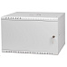 LEXI-Net 19" nástěnný rozvaděč Basic 6U 520x350, plechové dveře, bez zad, rozložený, šedý