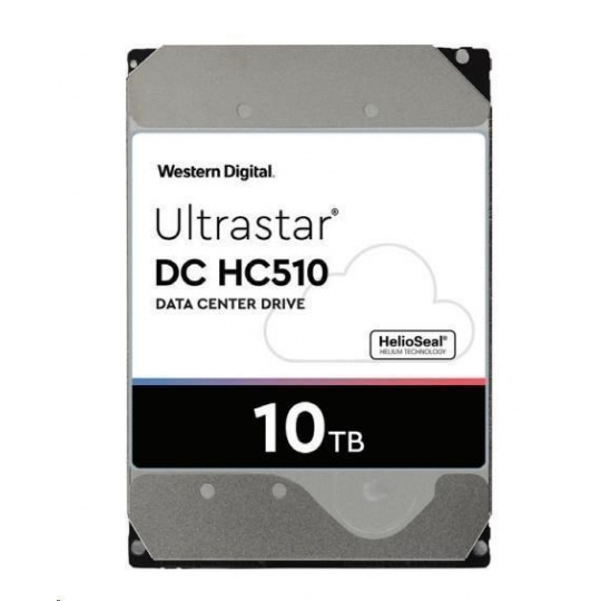 Western Digital Ultrastar® HDD 10TB (HUH721010ALN604) DC HC510 3.5in 26.1MM 256MB 7200RPM SATA 4KN SE Western Digital Ultrastar® HDD 10TB (HUH721010ALN604) DC HC510 3.5in 26.1MM 256MB 7200RPM SATA 4KN SE