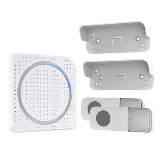 Solight Bezdrátový zvonek, 2 tlačítka, do zásuvky, 200m, bílý, learning code