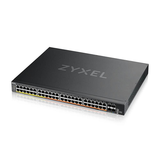 Zyxel XMG2230-52HP, L3 Access Switch,  16x 2.5G, 32x 1G,  AC:960W PoE , DC:2400W PoE, 4 x SFP+ Uplink, incl 1 yr NebulaF