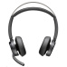 Poly Voyager Focus 2 bezdrátová náhlavní souprava, USB-A/C adaptér, stereo
