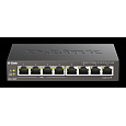 D-Link DGS-1008P 8-port Gigabit Desktop Switch, 4 porty jsou PoE+, PoE budget 68W