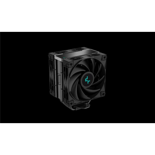 DEEPCOOL CPU Chladič AK400 ZERO DARK PLUS, 2x120mm, LGA1851, AM5, černá