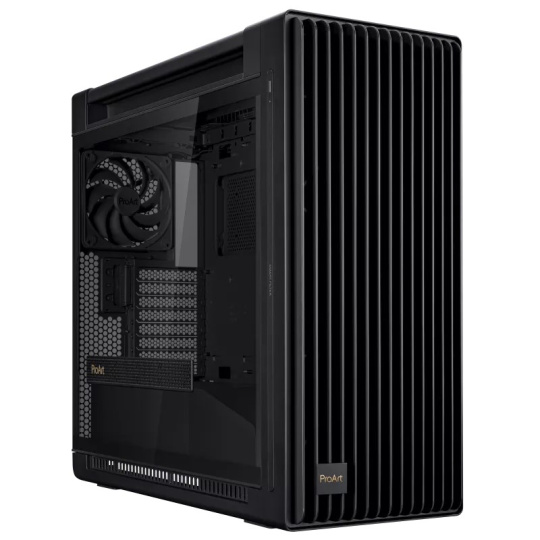 BAZAR - ASUS case PROART PA602 TG ARGB BLACK, Mid Tower, průhledná bočnice, černá - Poškozený obal (Komplet)