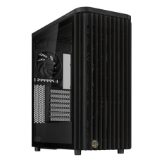 BAZAR ASUS case PROART PA401 WOOD TG, Mid Tower, ATX, 1xUSB-C Gen2x2, 2xUSB 3.0, 2x 160mm Fan, 1x 120mm Fan, černá (POŠK