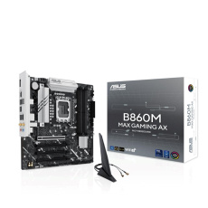 BAZAR - ASUS MB Sc LGA1851 B860M MAX GAMING AX, Intel B860, 4xDDR5, 1xDP, WiFi, mATX - Poškozený obal (Komplet) BAZAR - ASUS MB Sc LGA1851 B860M MAX GAMING AX, Intel B860, 4xDDR5, 1xDP, WiFi, mATX - Poškozený obal (Komplet)