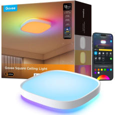 Govee RGBICWW Smart duální čtverhranné stropní světlo 2400lm 30cm Matter