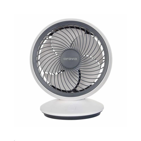 Orava SF-5 mini stolní ventilátor, 4 W, oscilace, USB nabíjení, 3 rychlosti, průměr 15 cm Orava SF-5 mini stolní ventilátor, 4 W, oscilace, USB nabíjení, 3 rychlosti, průměr 15 cm