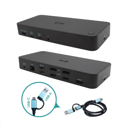 i-tec USB 3.0 / USB-C / Thunderbolt, 3x 4K Docking Station + Power Delivery 100W i-tec USB 3.0 / USB-C / Thunderbolt, 3x 4K Docking Station + Power Delivery 100W