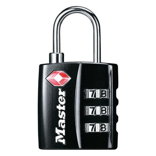 Master Lock Visací kombinační zámek  TSA 4680EURDBLK