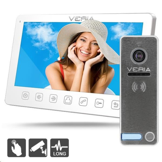 Veria SET Videotelefon  7070B bílý + vstupní stanice  230 Veria SET Videotelefon  7070B bílý + vstupní stanice  230