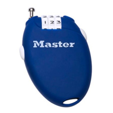 Master Lock Zatahovací kabelový zámek 4603EURD  - modrý