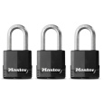 Master Lock Visací zámek z vrstvené oceli -  Excell - 48mm (3 ks / blistr)