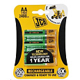 JCB RTU NiMH AA/R06, min.2400mAh, přednabitá, blistr 4 ks