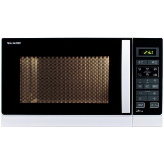 Sharp mikrovlnná trouba, 900 W / 1000 W, gril, bílá