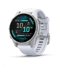 Garmin fenix® 8 – 43 mm, AMOLED, Silver / Whitestone se silikonovým řemínkem, EU Garmin fenix® 8 – 43 mm, AMOLED, Silver / Whitestone se silikonovým řemínkem, EU