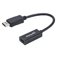 MANHATTAN Adaptér, DisplayPort, DP-Male/HDMI-Female, černý