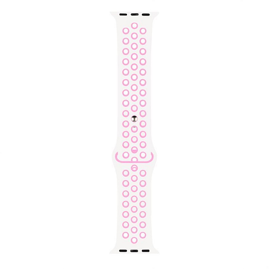 RhinoTech sportovní řemínek pro Apple Watch 42 / 44mm Bílo-růžová