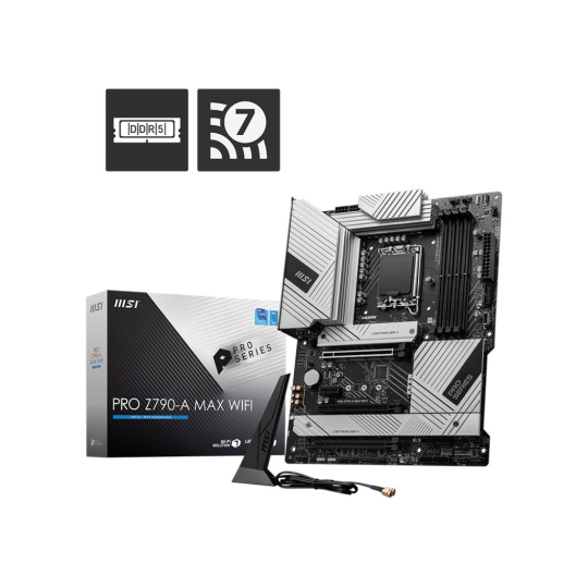 MSI MB Sc LGA1700 PRO Z790-A MAX WIFI, Intel Z790, 4xDDR5, 1xDP, 1xHDMI, WI-FI MSI MB Sc LGA1700 PRO Z790-A MAX WIFI, Intel Z790, 4xDDR5, 1xDP, 1xHDMI, WI-FI