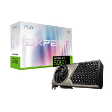 MSI VGA NVIDIA GeForce RTX 5080 16G EXPERT OC, RTX 5080, 16GB GDDR7, 3xDP, 1xHDMI