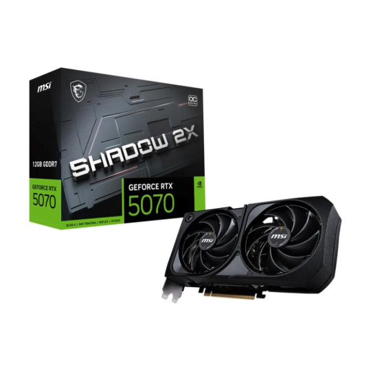 BAZAR - MSI VGA NVIDIA GeForce RTX 5070 12G SHADOW 2X OC, RTX 5070, 12GB GDDR7, 3xDP, 1xHDMI - Po opravě (Bez příšlušens BAZAR - MSI VGA NVIDIA GeForce RTX 5070 12G SHADOW 2X OC, RTX 5070, 12GB GDDR7, 3xDP, 1xHDMI - Po opravě (Bez příšlušens