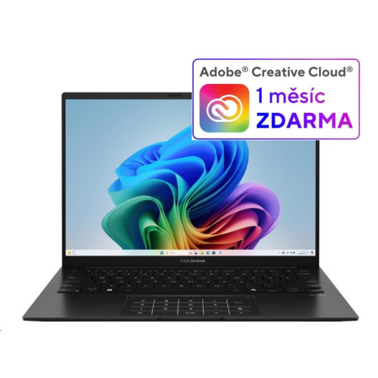 ASUS NTB Zenbook 14 (UM3406KA-OLED169W), AI 7 350, 14" 1920x1200 OLED, 32GB, 1TB SSD, Radeon, W11 Home, Jade Black