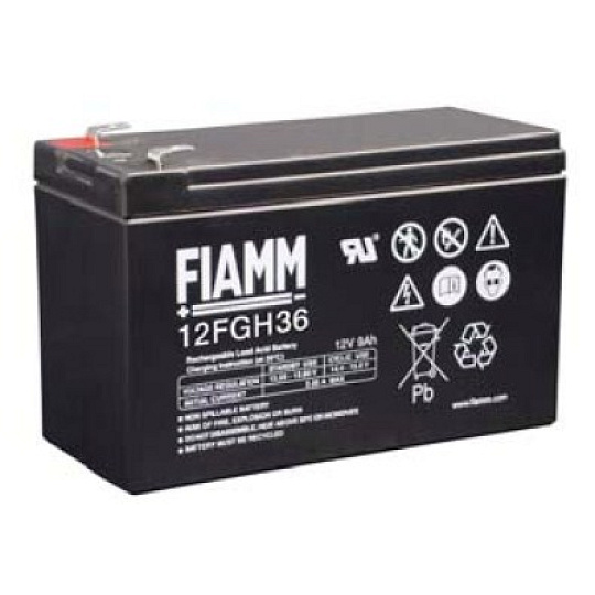 Baterie - Fiamm 12 FGH 36 (12V/9,0Ah - Faston 250), životnost 5let
