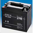 Baterie - CTM CT 12-33 (12V/33Ah - M6), životnost 5let