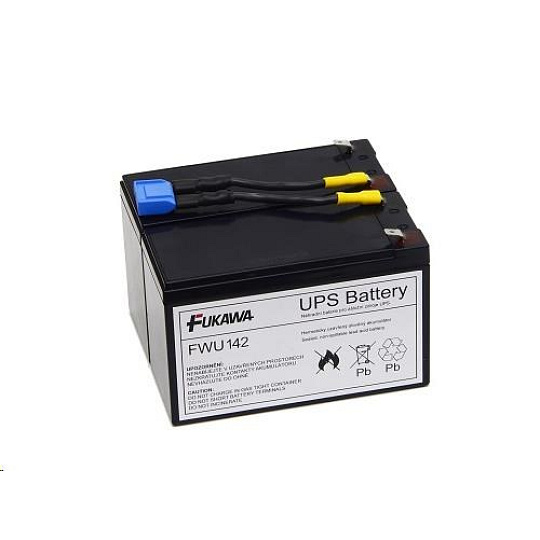 Baterie - FUKAWA FWU-142 náhradní set baterií za APCRBC142 (12V/9Ah, 2ks)